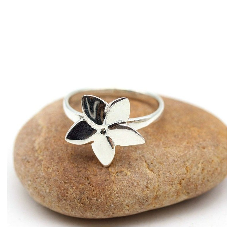 Bague fleur argent - Mosaik bijoux indiens Bague fleur argent - Mosaik bijoux indiens