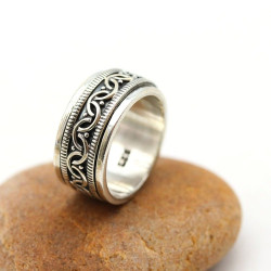 Bague homme anti stress -...