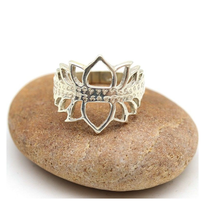 Bague lotus - Mosaik bijoux indiens