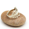 Bague lotus argent - Mosaik bijoux indiens