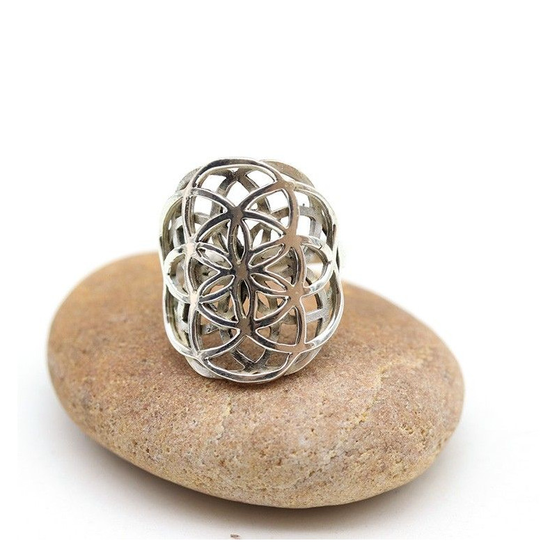 Bague graine de vie - Mosaik bijoux indiens