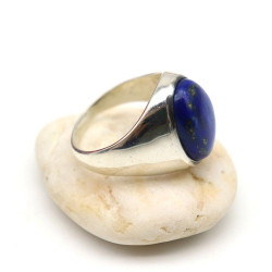 Bague homme argent pierre...