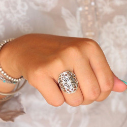 Bague graine de vie -...