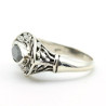 Bague cabochon argent labradorite - Mosaik bijoux indiens