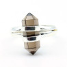 Bague quartz fumé - Mosaik bijoux indiens