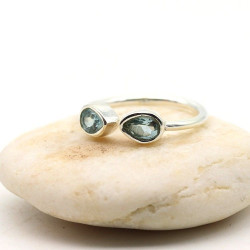 Bague topaze bleue - Mosaik...