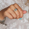 Bague ethnique argent - Mosaik bijoux indiens