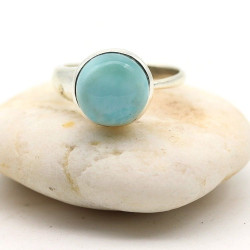 Bague larimar argent -...