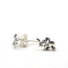 Boucle d'oreille éléphant argent - Mosaik bijoux indiens