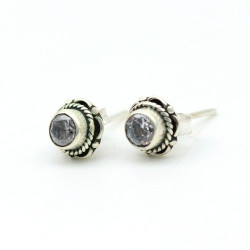 Puces d'oreilles argent et...