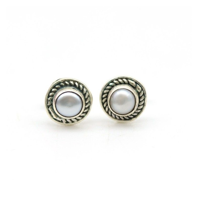 Puce d'oreille perle - Mosaik bijoux indiens