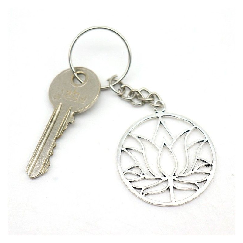 Porte clef lotus - Mosaik bijoux indiens