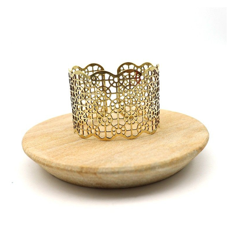Manchette ciselée ethnique - Mosaik bijoux indiens Manchette ciselée ethnique - Mosaik bijoux indiens