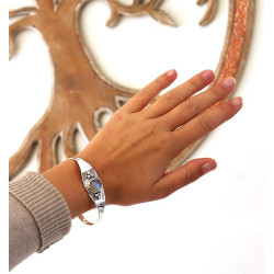 Bracelet argent pierre de...