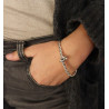 Bracelet tressé argent noeud - Mosaik bijoux indiens