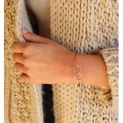 Bracelet laiton infini -...
