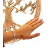 Jonc argent fin ethnique - Mosaik bijoux indiens