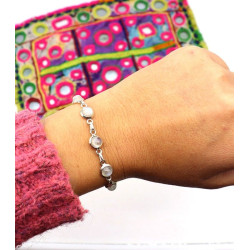 Bracelet argent pierre...