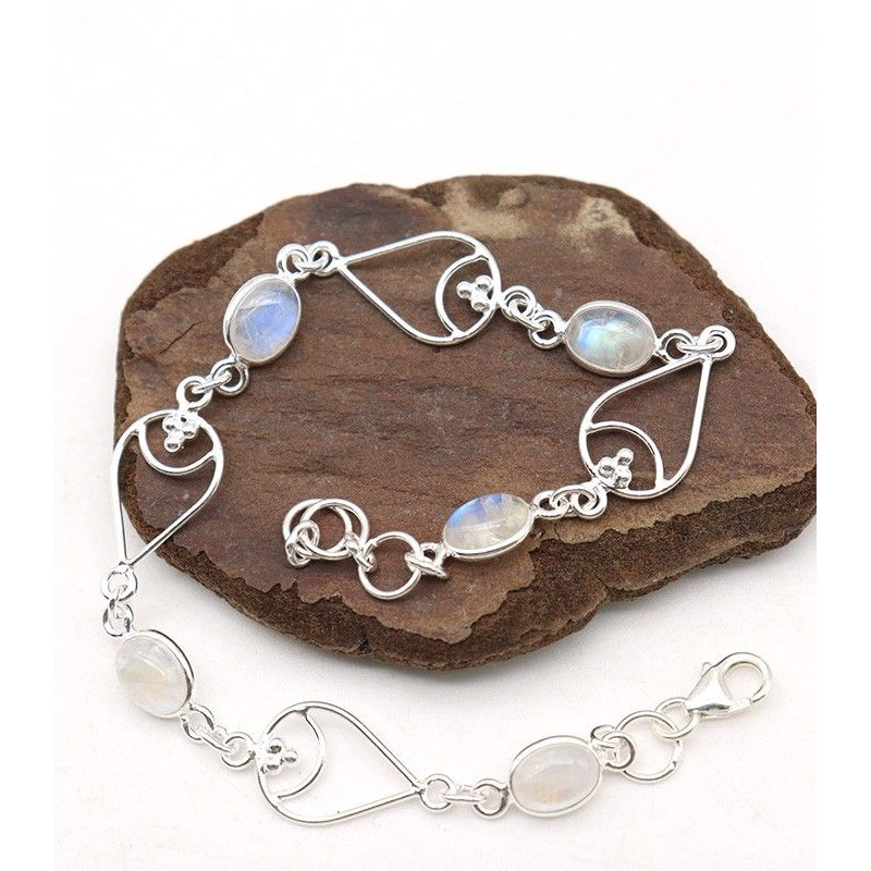 Bracelet fin argent à volutes - Mosaik bijoux indiens Bracelet fin argent à volutes - Mosaik bijoux indiens