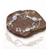Bracelet fin argent à volutes - Mosaik bijoux indiens
