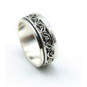 Bague anti stress ethnique argent Mosaik Bijoux Indiens - 4