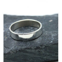 Alliance argent homme -...