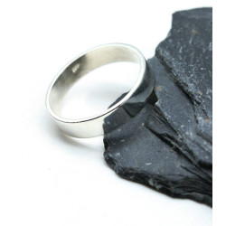 Alliance argent homme -...