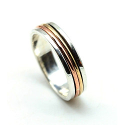 Bague homme argent et...