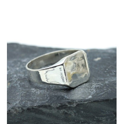 Chevalière homme en argent...