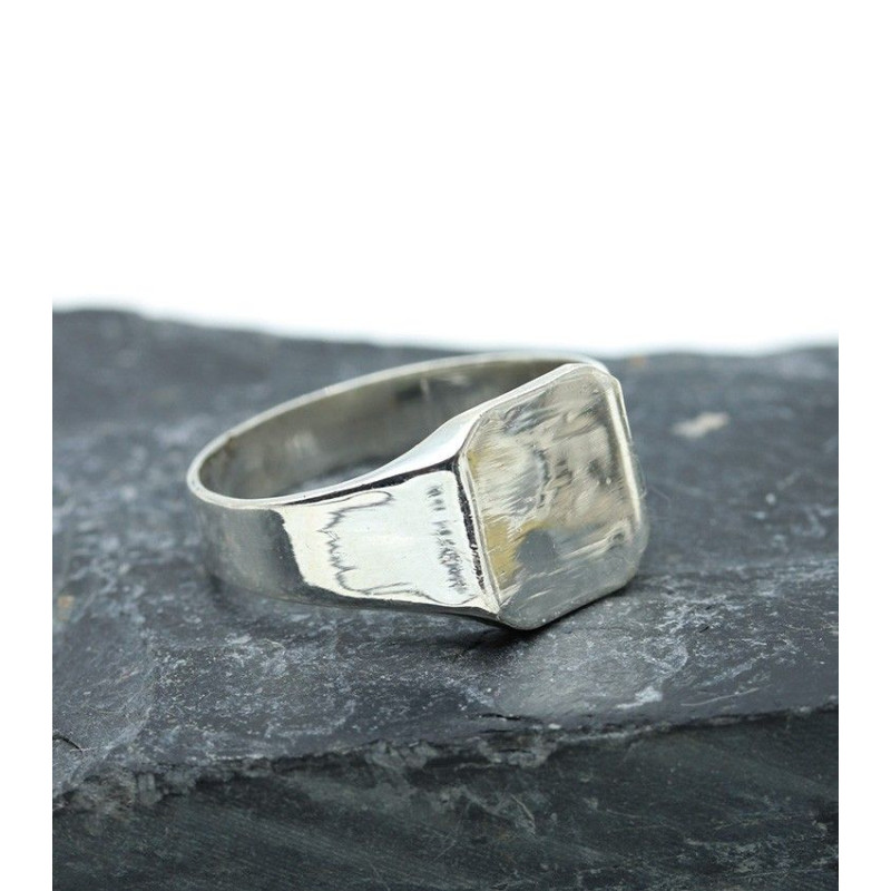 Chevalière homme en argent - Mosaik bijoux indiens