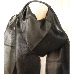 Foulard noir viscose -...