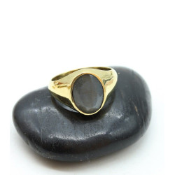Bague labradorite en laiton...