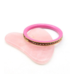 Jonc enfant fin rose -...