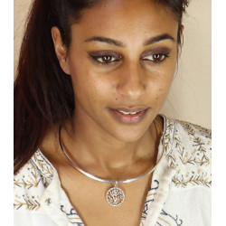 Pendentif argent arbre de...