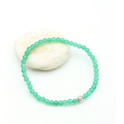 Bracelet agate verte...