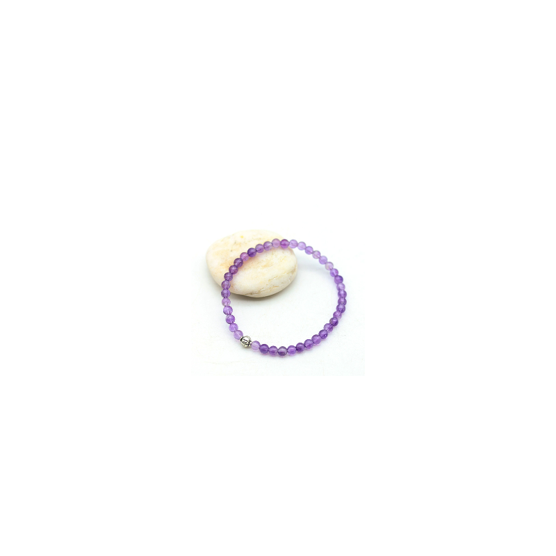 Bracelet amethyste 4 mm - Mosaik bijoux indiens Bracelet amethyste 4 mm - Mosaik bijoux indiens