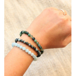 Bracelet agate mousse...