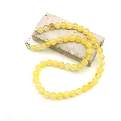 collier citrine 8mm -...