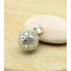 Pendentif boule fleur de...