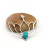 Pendentif lotus turquoise - Mosaik bijoux indiens