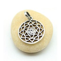 Pendentif  chakra du coeur  - Mosaik bijoux indiens