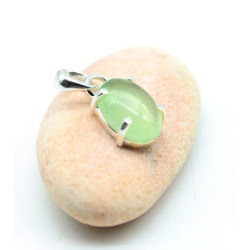Pendentif argent prehnite...