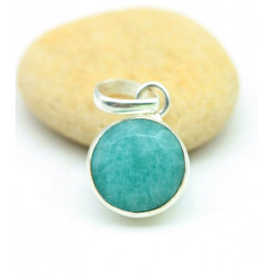 Pendentif amazonite taillée...