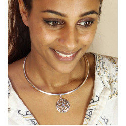 Pendentif triskel argent -...