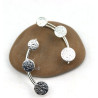 Boucle d'oreille lobe argent - Mosaik bijoux indiens