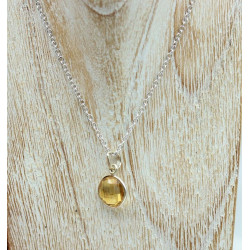 Pendentif citrine taillée...