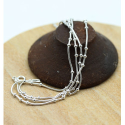 Chaine argent fine longue -...