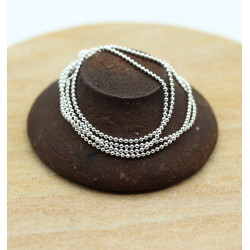 Chaine argent petite boule...