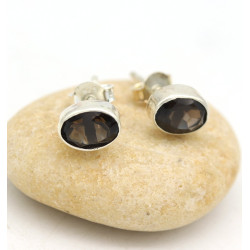 clou d'oreille quartz fumé...