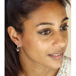 Boucle d'oreille quartz...